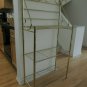 Bakers Rack Multi Use Brass Shelving Open Shelf Stand $480 Value Timeless - Vtg