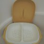 Tupperware Serving Dish Slotted Vegetable Platter - Straining Server + Lid - VTG