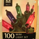 Christmas Mini Lights Use Low Energy 100 Multicolor Indoor Outdoor Light Set NEW Christmas Mini Lights Use Low Energy 100 Multicolor Indoor Outdoor Light Set NEW
