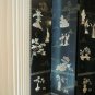 Asian Screen 6 Panel Room Divider - Lacquer Dressing Screen Accent $5,000 Value