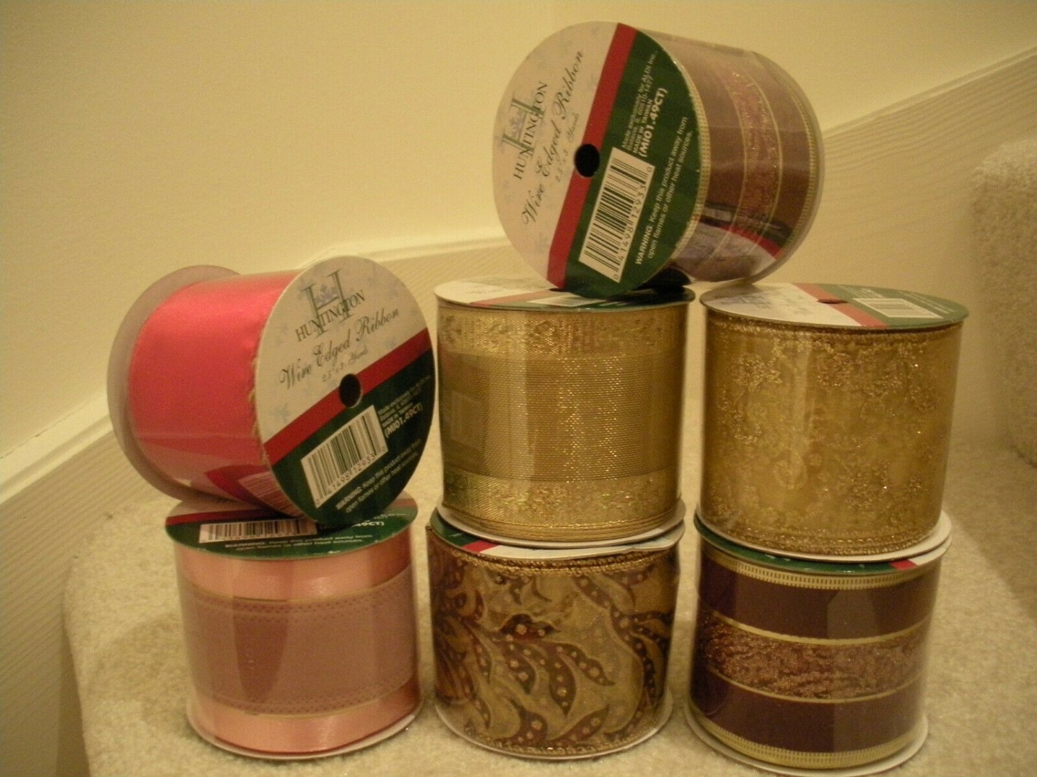 Wire Edged Ribbon for Decorating / Crafts / School Projects / Gift Wrapping Etc