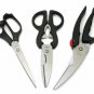 Scissor Set Multi Purpose Shears - 3 Pc ARCOSTEEL Scissors $48 Value NEW