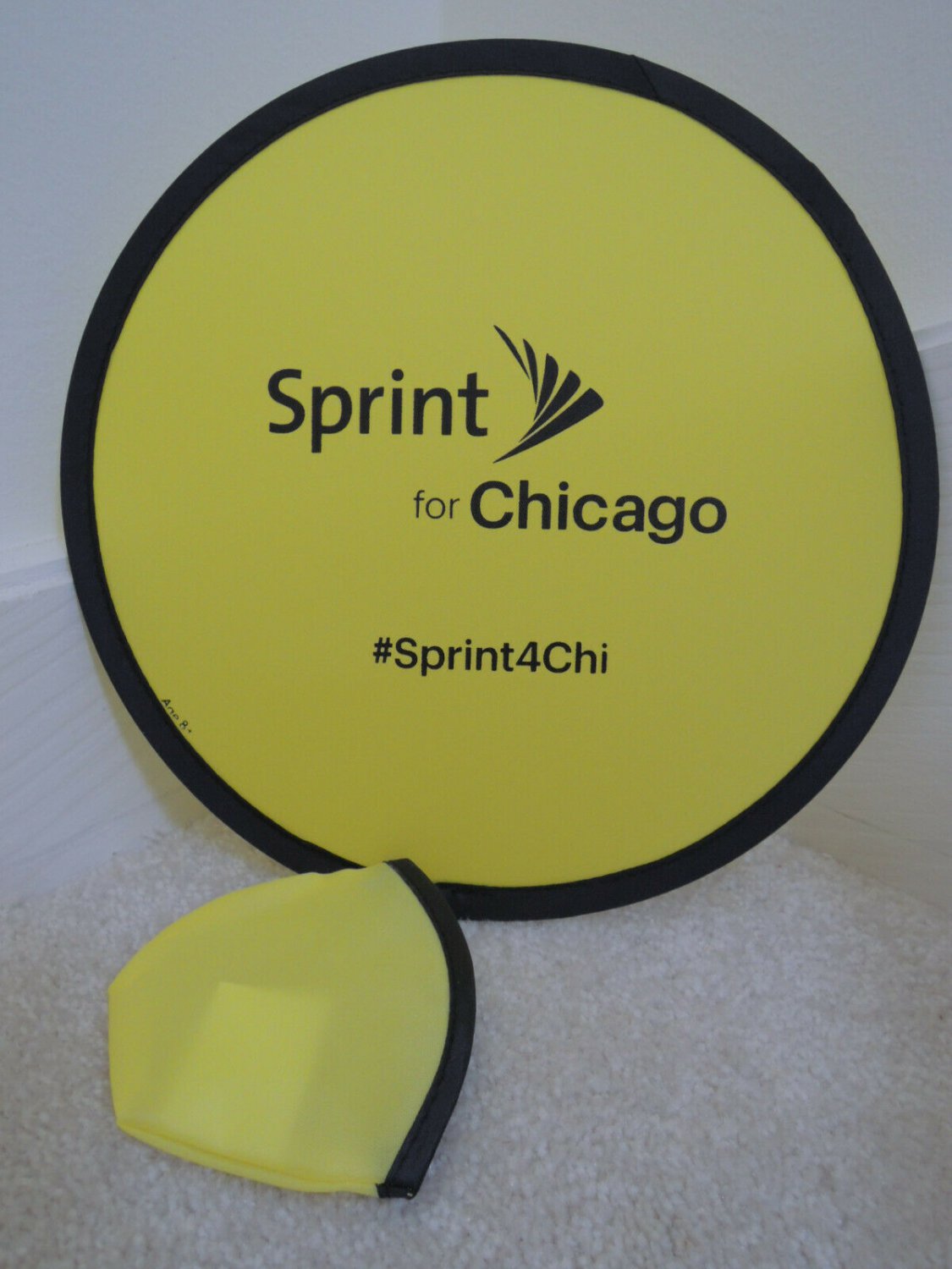 Frisbee - Foldable Collapsible Flat Nylon Disc + Pouch SPRINT Promo NEW
