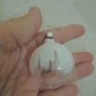 Christmas Ornament Frosted Clear Plastic Ball Ornament - Vtg 60s
