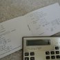 Calculator Electronic Mini Card LCD Model LC 707M Continuous Memory Auto Shut