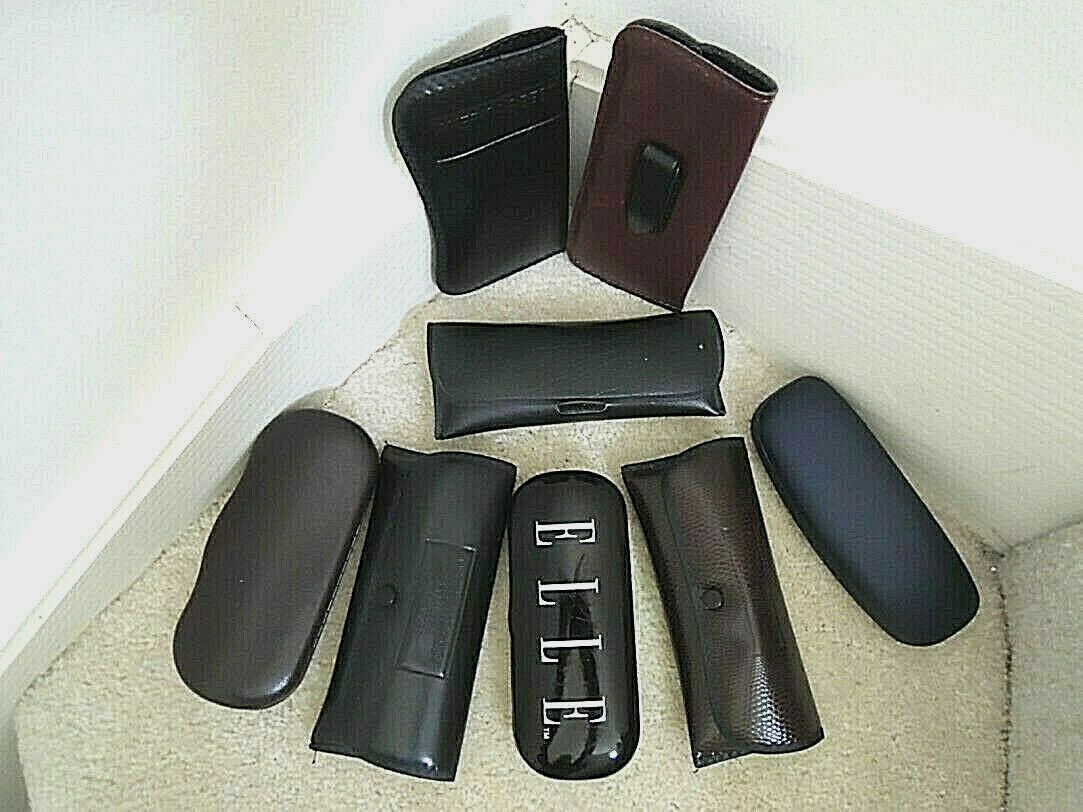 Eyeglass Cases 8 Snap Shut/Snap Flap/Slip In Eyeglass Holders Up to $45 Value ea
