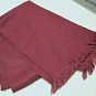 Winter Scarf Neck Warmer Muffler - Deep Red Wool Rayon Acrylic - 52 X 13 - NWOT