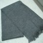 Winter Scarf Neck Warmer Muffler - Gray Wool Rayon + Acrylic - 52 X 13 - NWOT