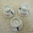 Finest Sake Gekkeikan Cups 3 Japanese OCHOKO Cups Japan Souvenir Vtg 80s Finest Sake Gekkeikan Cups 3 Japanese OCHOKO Cups Japan Souvenir Vtg 80s