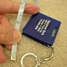 Tape Measure with Level Key Chain Pocket Measuring Tape Key Ring Promo Item NEW