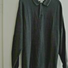 Mens Shirt Size XL Polo Style Charcoal Gray L/S Knit Shirt by Geoffrey Beene EUC Mens Shirt Size XL Polo Style Charcoal Gray L/S Knit Shirt by Geoffrey Beene EUC