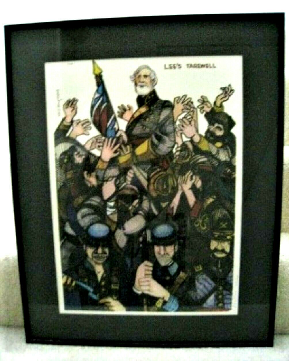 " Lee's Farewell " Ferdie Pacheco Framed Giclee Art Print + Signed Certificate