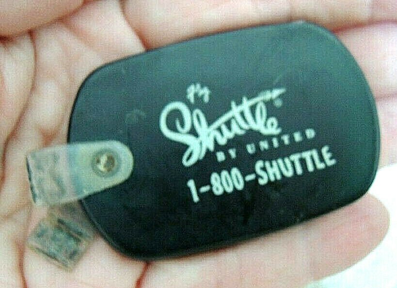 SHUTTLE by United Key Chain United Airlines Pre-Merger UAL Souvenir Collectible