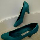 Ladies Shoes Size 8 1/2 M Jade Green Leather 3" Heel Pumps $75 Value by TOGETHER Ladies Shoes Size 8 1/2 M Jade Green Leather 3" Heel Pumps $75 Value by TOGETHER