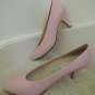 Ladies Shoes Size 8 1/2 M Pink Leather 3" Heel Pumps $75 Value by TOGETHER