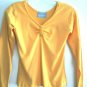 Ladies Top Size 10 Sweetheart Neckline L/S Active Wear Yellow Top $48 Value