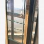 Display Cabinet by Henredon -Black Lacquer + Brass + Glass Lighted China Cabinet