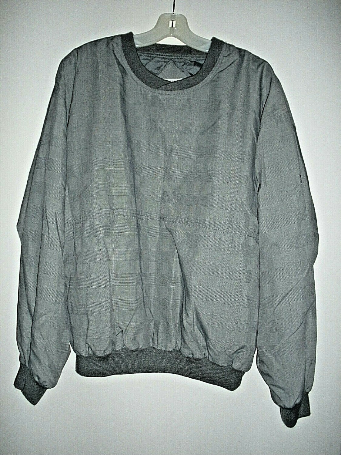 Mens Top Size S Lightweight Pullover Gray Plaid Pattern by Field Gear NWOT