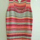 Ladies Top Size L Striped Tank Style S/L Top Sigrid Olsen $90 Value NWOT Ladies Top Size L Striped Tank Style S/L Top Sigrid Olsen $90 Value NWOT