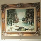 Oil Painting by M. Earl 28 X 24 "California School of Painters" Landscape Scene