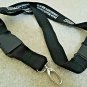 Lanyard ID Badge Holder Black with Snap Shut Buckle Lariat Keychain PBC Promo