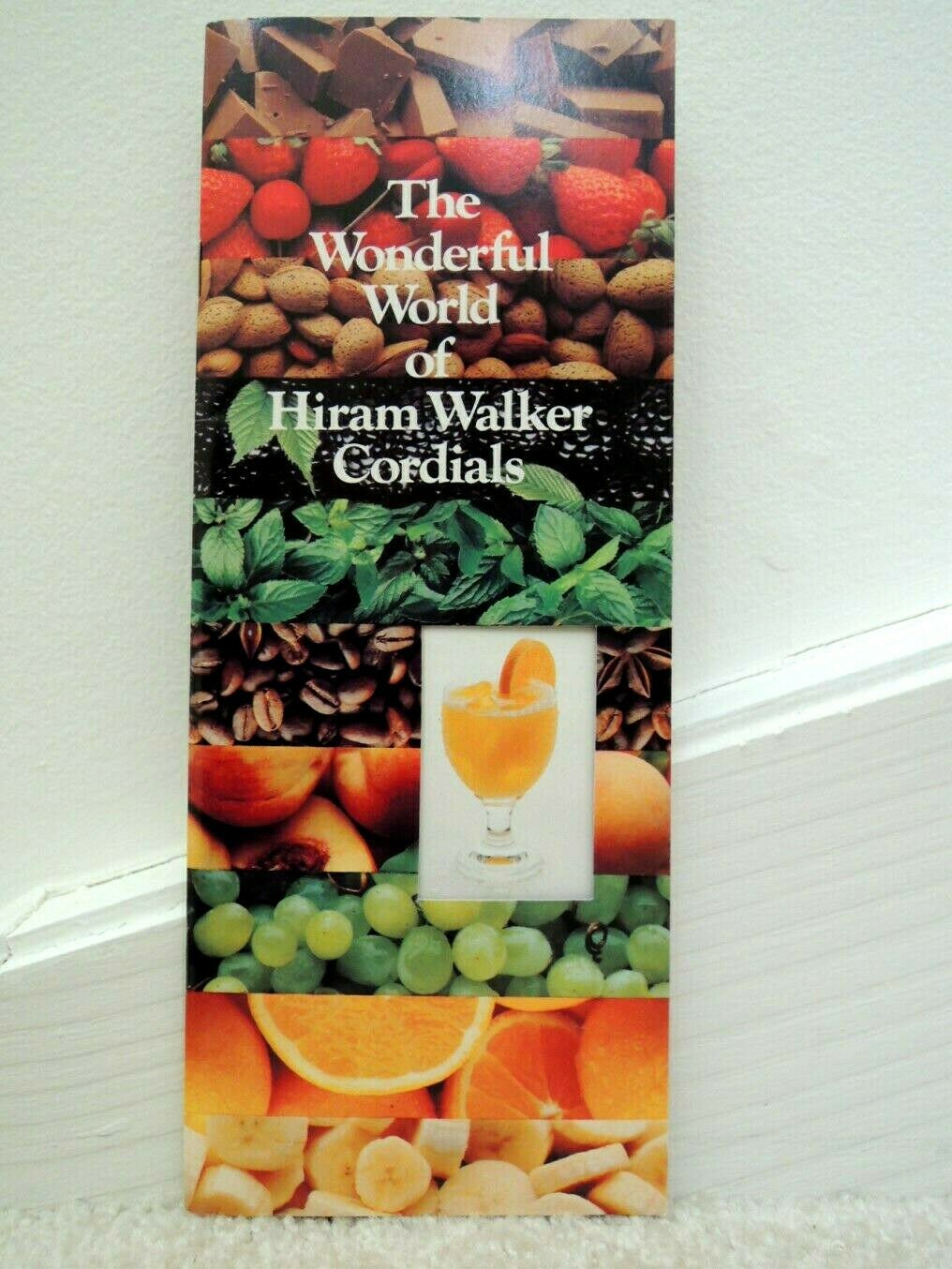 Hiram Walker Recipes Bartender Helper Mixed Drink + Cordials Recipe Book Vtg 80s