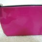 Makeup Bag Shiny Wet Look Vinyl Purple Cosmetic Clutch Purse Lancome NWOT