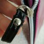 Makeup Bag Shiny Wet Look Vinyl Purple Cosmetic Clutch Purse Lancome NWOT
