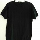 Mens Collarless Shirt Size S DKNY Black S/S Cotton Knit Pullover Top $60 Value Mens Collarless Shirt Size S DKNY Black S/S Cotton Knit Pullover Top $60 Value
