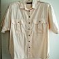Ladies Shirt Size L Safari Style S/S Pale Peach $60 Value by Outback Red EUC