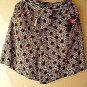 Ladies Skort Size 6 +Self Tie Belt Paisley Print on Khaki Tan Skirt Shorts Combo