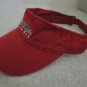 US Open Tennis Visor Hat 2004 Red 100% Cotton One Size Adjustable $45 Value NEW