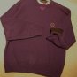 Mens Sweater Size M Purple Crew Neck 100% Cotton Tommy Hilfiger $110 Value NWOT