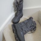 Ladies Boots Size 9 M DREAM PAIRS Faux Fur Lined Mid Calf Gray Winter Boots EUC