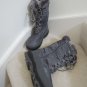 Ladies Boots Size 9 M DREAM PAIRS Faux Fur Lined Mid Calf Gray Winter Boots EUC
