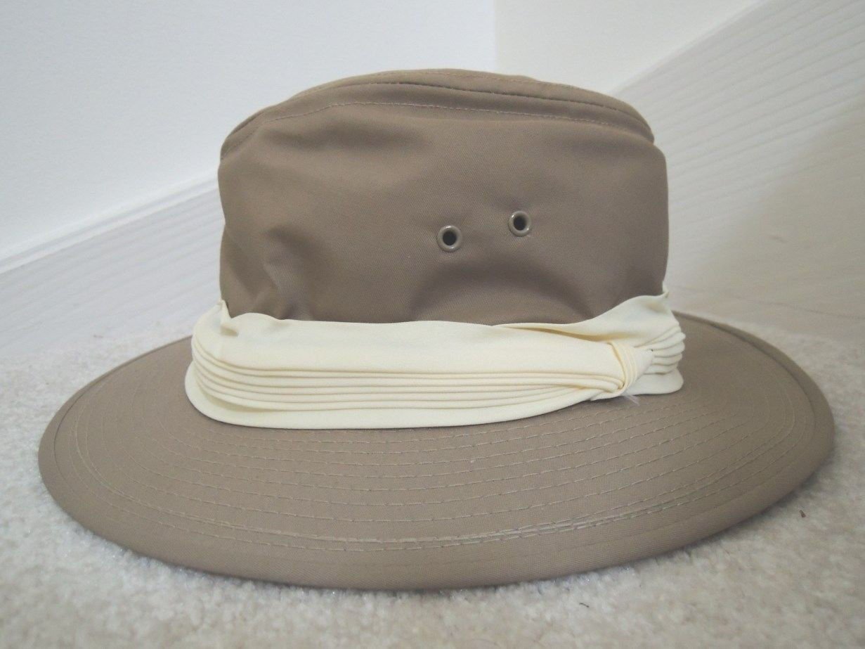 Canvas Hat One Size Fits Most Neutral Khaki Tan Safari Style Hat NWOT