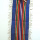 Table Runner / Wall Hanging Hand Woven Wool Boho Art from Prague Vtg 70s Table Runner / Wall Hanging Hand Woven Wool Boho Art from Prague Vtg 70s