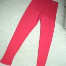 Ladies Leggings Size M Red Ribbed Footless Leggins Exercise Active Wear NWOT Ladies Leggings Size M Red Ribbed Footless Leggins Exercise Active Wear NWOT