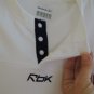 Mens Top Size S Quick Dry Mesh REEBOK All Sports White + Navy Training Shirt NEW