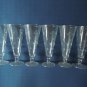 Anchor Hocking Glasses 6 Frosted Coin Dot Etched Pilsner Clear 9 oz Tumblers NEW