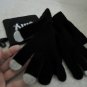 Texting Gloves ONE SIZE Black With Gray Tips In Drawstring Bag Unisex Gloves NEW