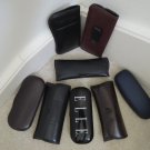 Lot of 9 Eyeglass Cases Snap Shut / Snap Flap / Slip In Eyeglass Protectors New