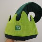 Christmas Elf Hat Santas Helper Green Felt Fabric Hat One Size Fits Most - NEW