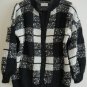 Ladies Sweater Size M Boucle + Ramie Knit Button Front Cardigan $350 Value NWOT