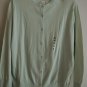 Ladies Top Size XL UNIQLO Lightweight Cotton Cardigan Light Green Scoop Neck NWT