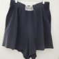 Ladies Shorts Size M Navy Blue Cotton Blend Relaxed Fit by DANSKIN Sportswear