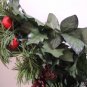 Christmas Wreath -Apples / Pine Cones / Berries / Holly Leaves / Pine Sprigs Vtg