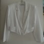 Ladies Jacket Size M Cropped Tuxedo Style Short Dinner Jacket - Francine Browner