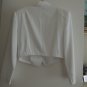 Ladies Jacket Size M Cropped Tuxedo Style Short Dinner Jacket - Francine Browner