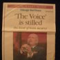 Frank Sinatra Dies 5.17.98 Orig Newspaper 8 Pg Chicago Sun Times Special Pullout